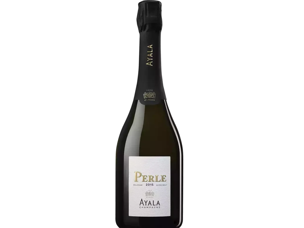 a bottle of Ayala 2015 Perle Champagne