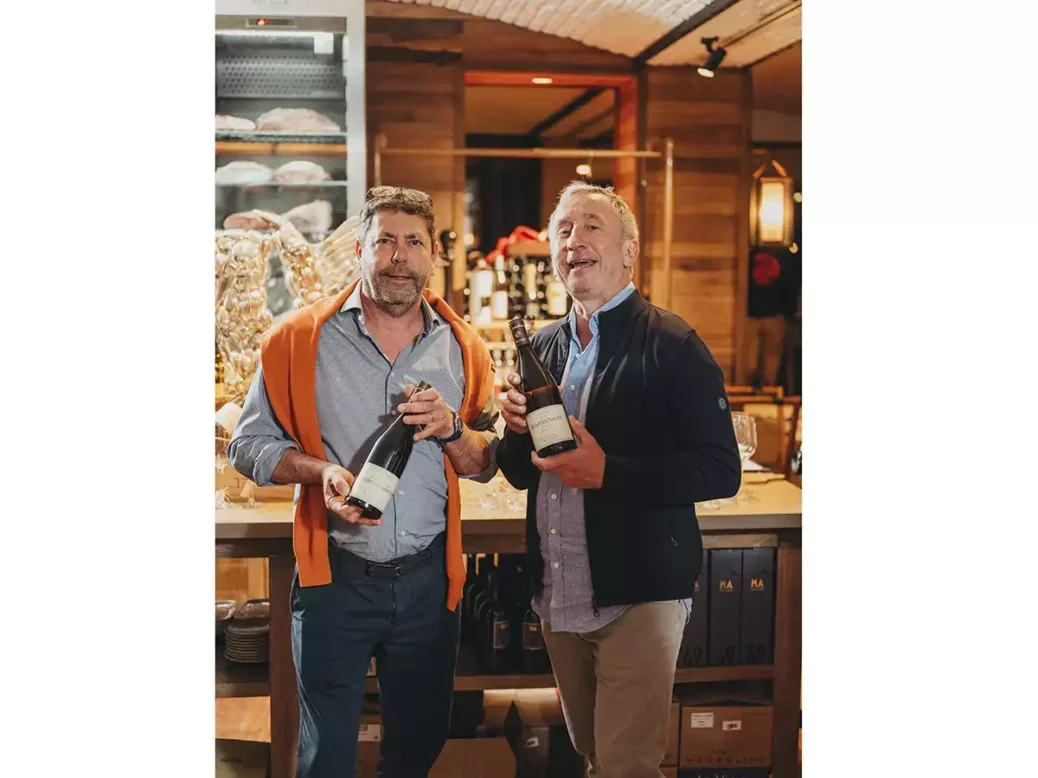 Bernard Bouvier and Dominique Menegon at La Paulée de Mauritius