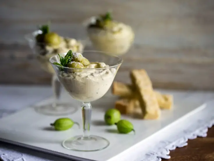 Wine Pairings with gooseberry fool